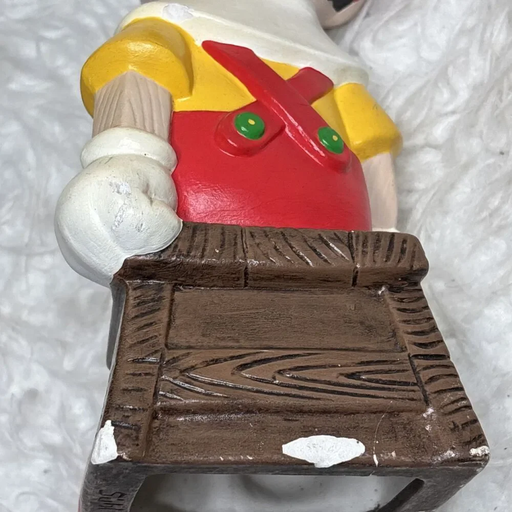Vintage Evans 1945 Disney Pinocchio & Pluto Ceramic Figurine Lot Shelf Sitters